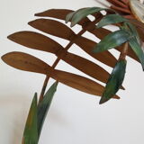 Vintage bamboo wall lamp