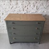 Large solid oak chest of drawers