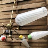 Vintage 6-arm pendant light from the 1960s