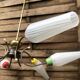 Vintage 6-arm pendant light from the 1960s