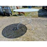 Wrought iron garden table, circa 1900