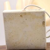 Beige crumpled plexiglass lamp Soleillade,  80s