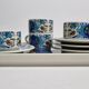 Coffee service, four cups and a tray, Izmir, Villeroy and Boch, 1970s