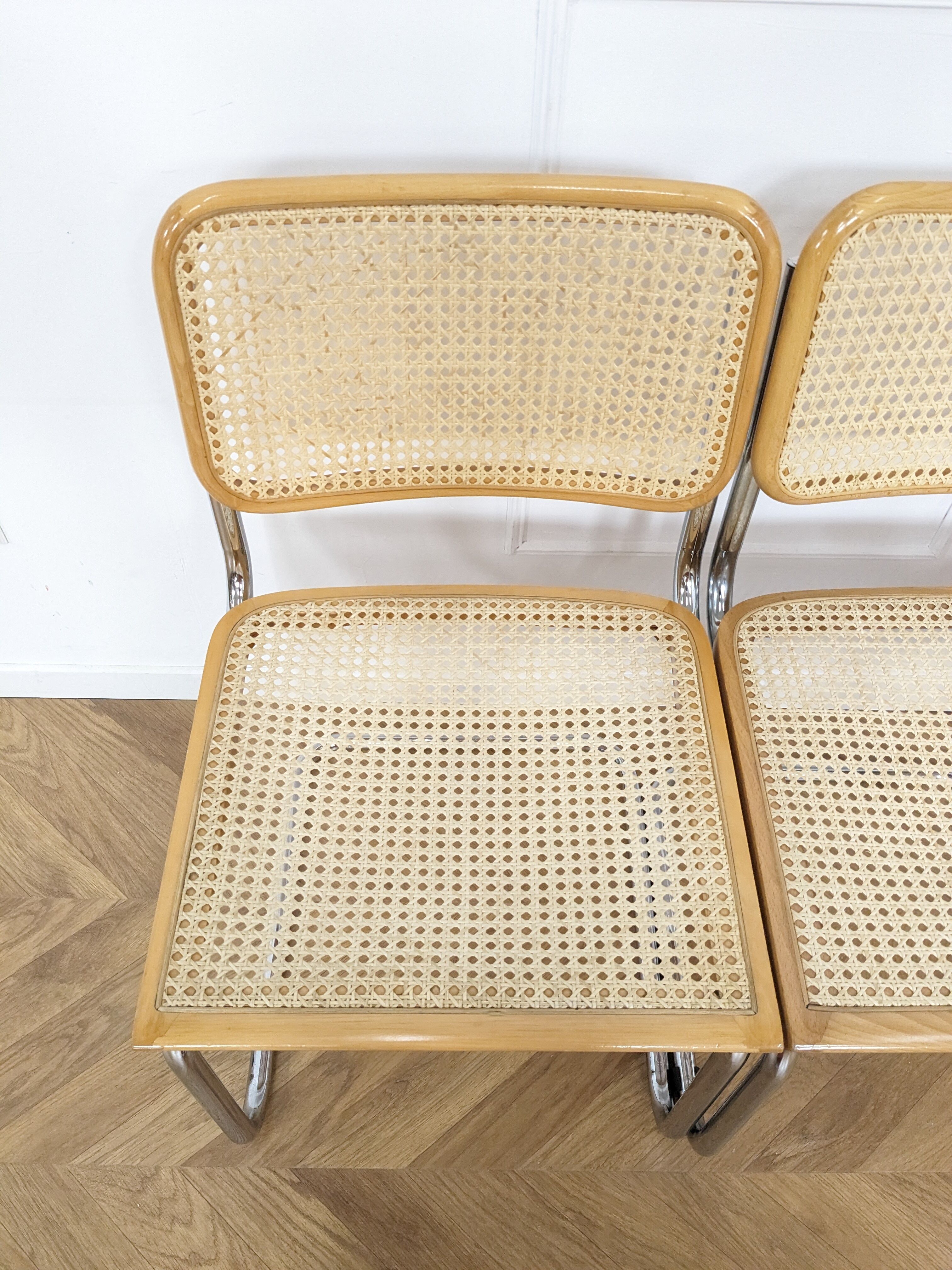 Vintage chairs Cesca B32 by Marcel Breuer