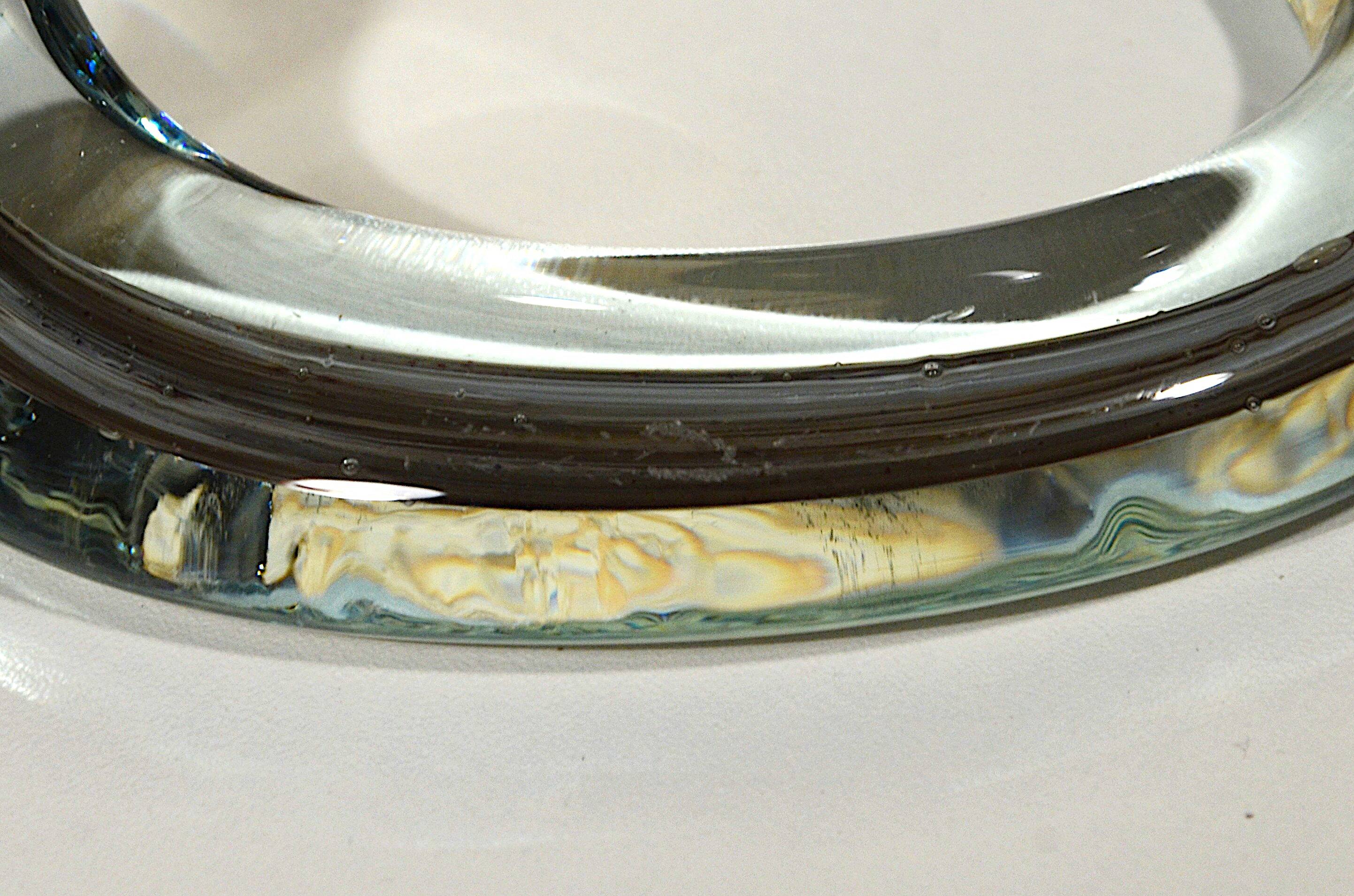 Trumpet vase, art glass in the Murano style, mouth-blown, H59.