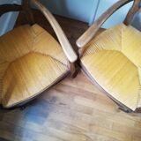 Pair of mulched chairs