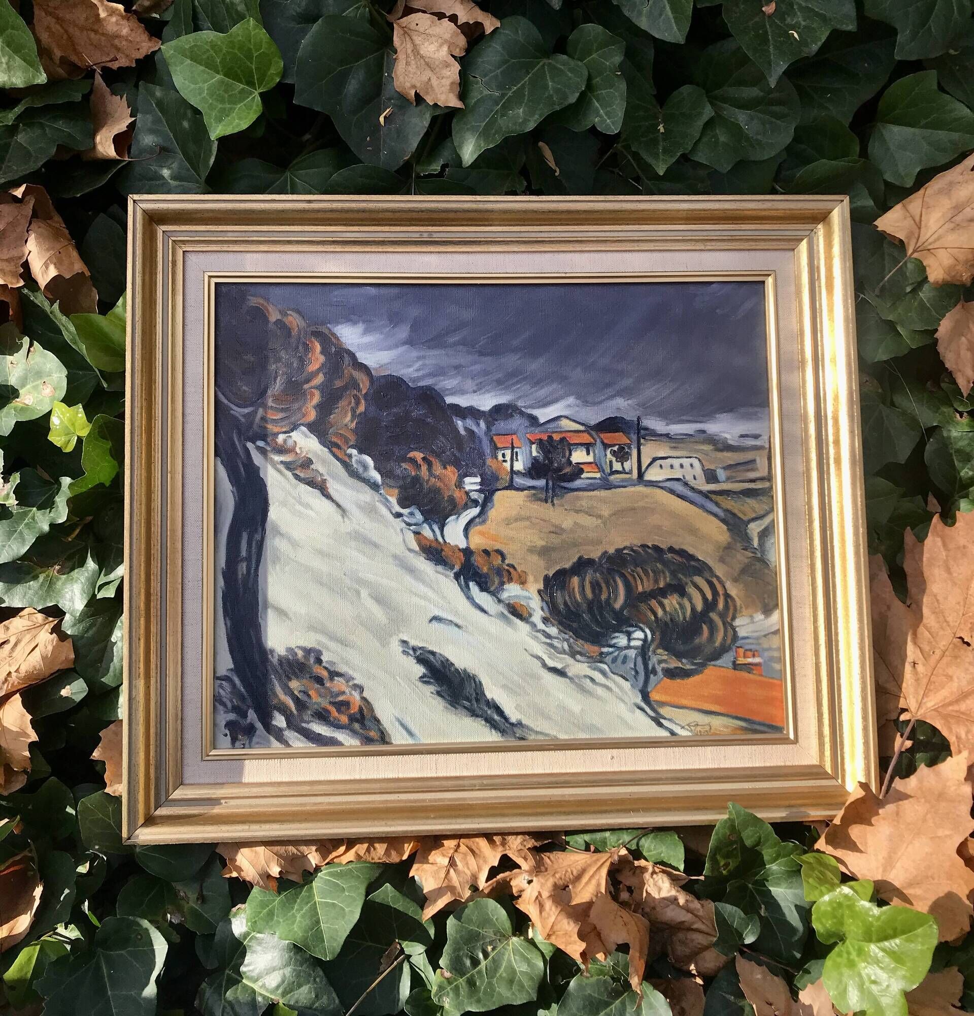 Reproduction "Melted snow at l'Estaque" oil on canvas