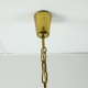 Vintage 1950s pendant lamp kalmar franken ice glass textured glass brass