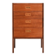 Commode en teck scandinave par Gillis Lundgren, années 1960.