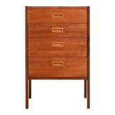 Commode en teck scandinave par Gillis Lundgren, années 1960.