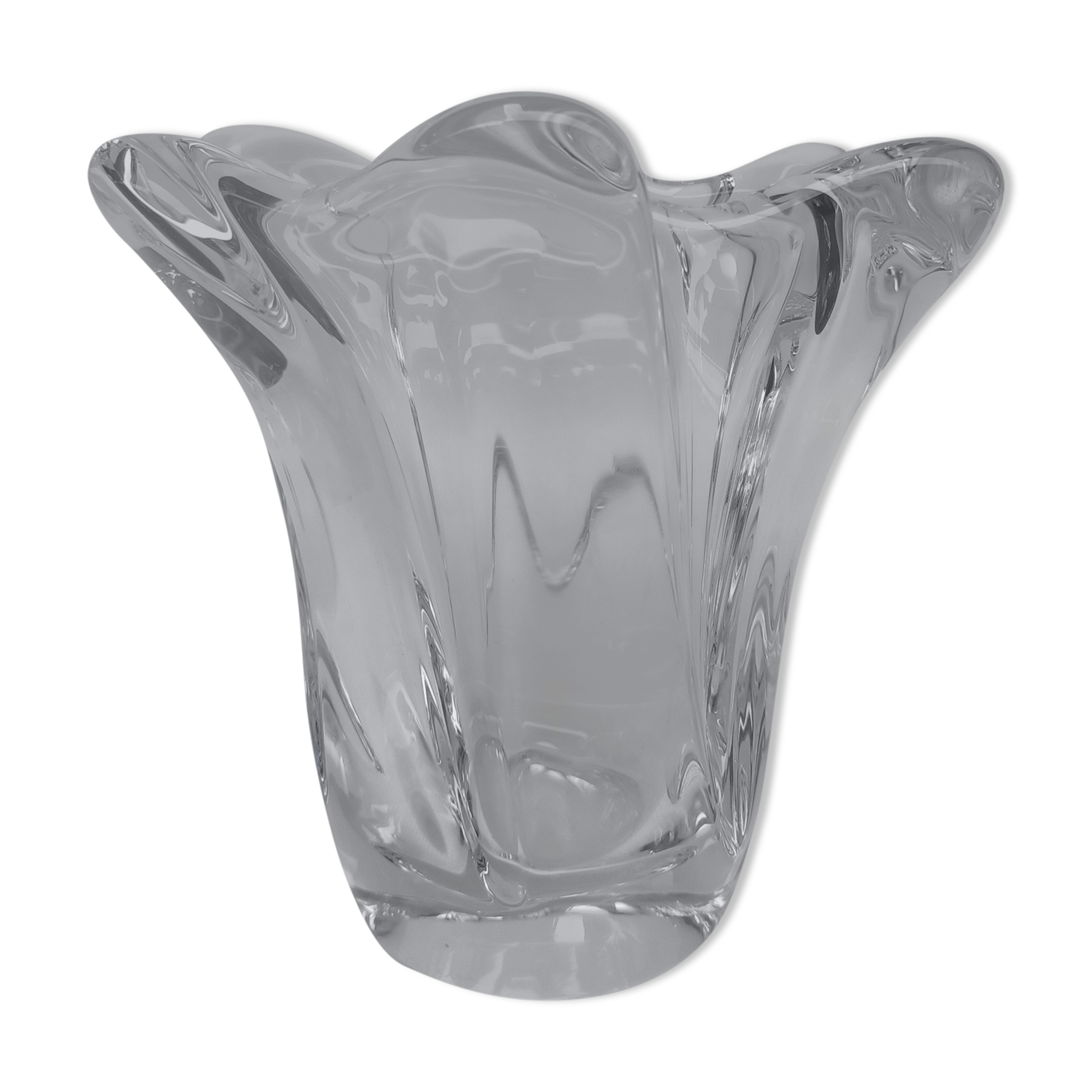 Vase en cristal Daum. Années 70.