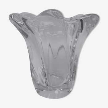 Vase en cristal Daum. Années 70.