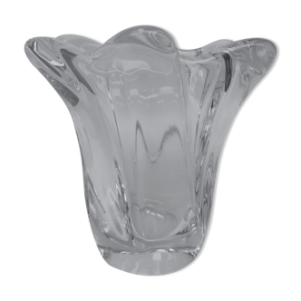 Daum crystal vase. Seventies.