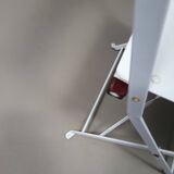 4 x solid metal folding chairs 80s
