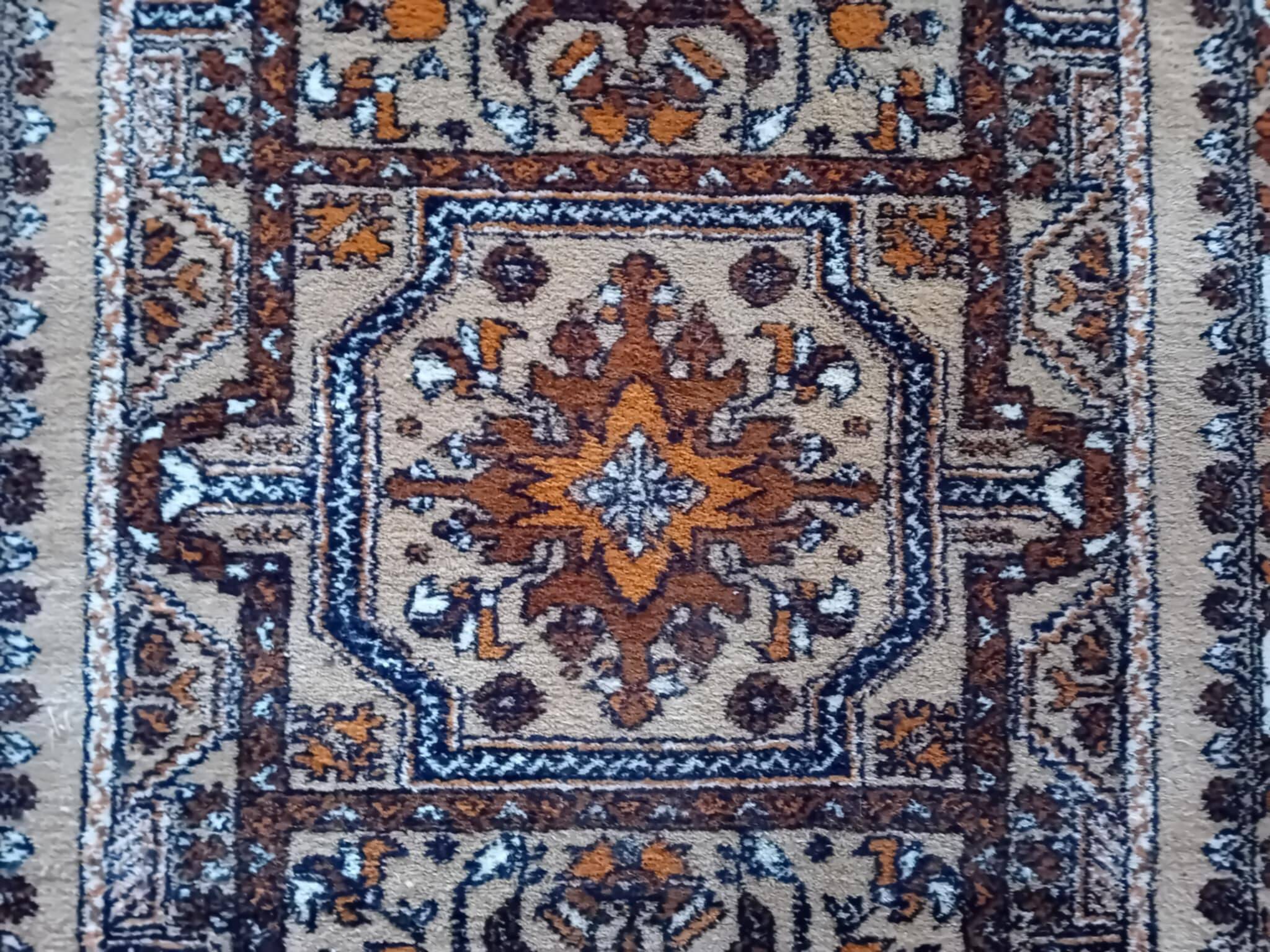 Antique handmade Berber Rabat rug