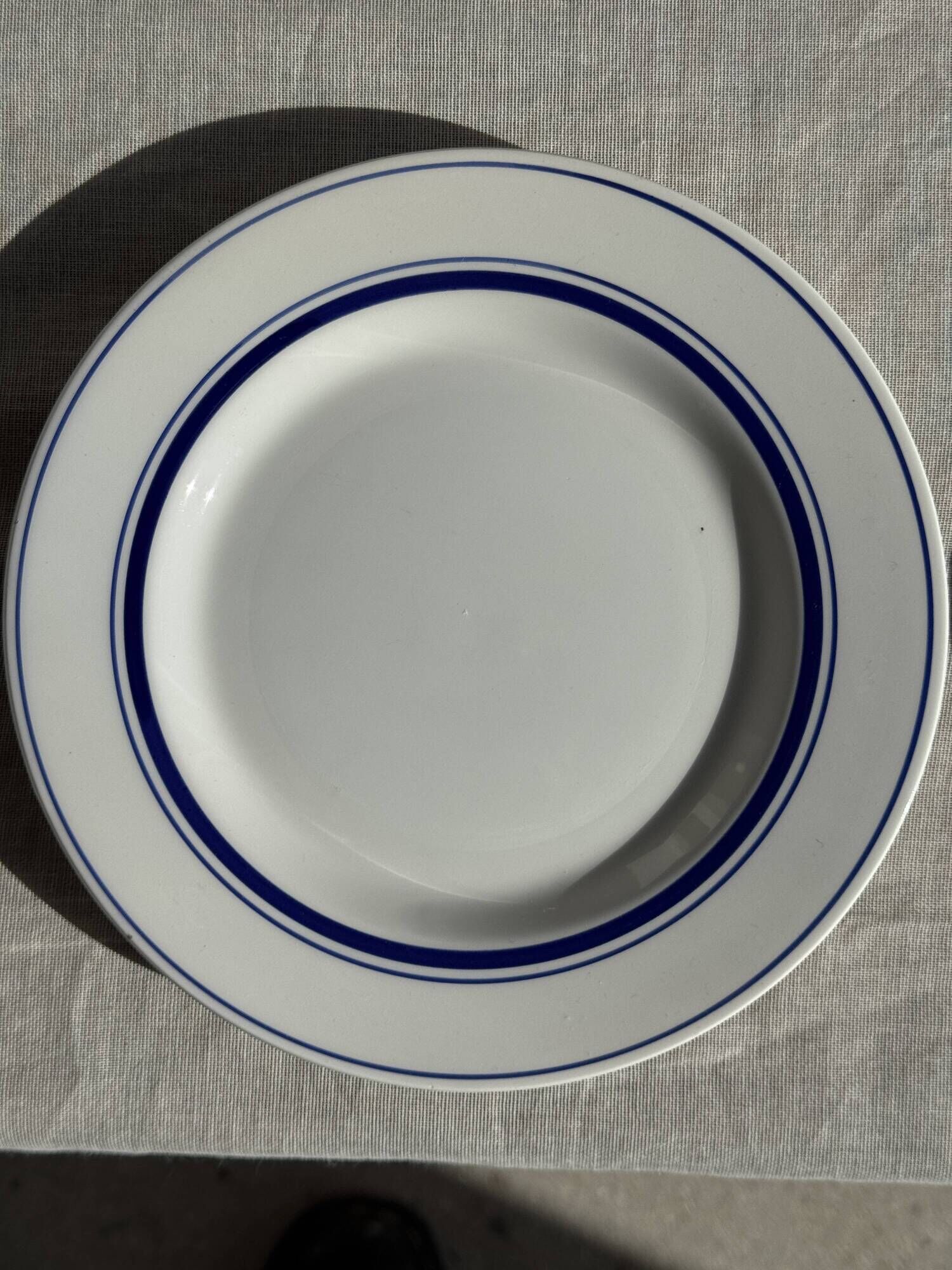 Set of 10 small dessert plates in Italian ceramic Total rim b