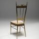 Chiavari Brass Side Chair, Italy, 1960s