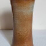 Vintage enameled stoneware potter's diabolo vase