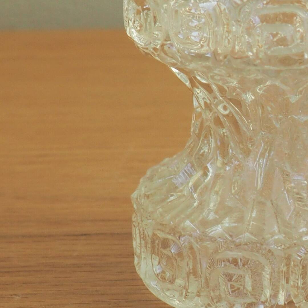 1970S Oberglas 'Carnival' Vase With Greek Pattern