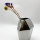 Vase "Prisme" en fonte d’aluminium, années 1980
