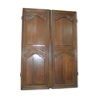 Pair of oak doors