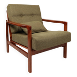 Vintage armchair green olive design by Z.Baczyk 1965
