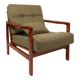Vintage armchair green olive design by Z.Baczyk 1965