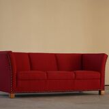 Art Deco three-seater canapé by a Danish cabinetmaker, Flemming Lassen style, 1940s.