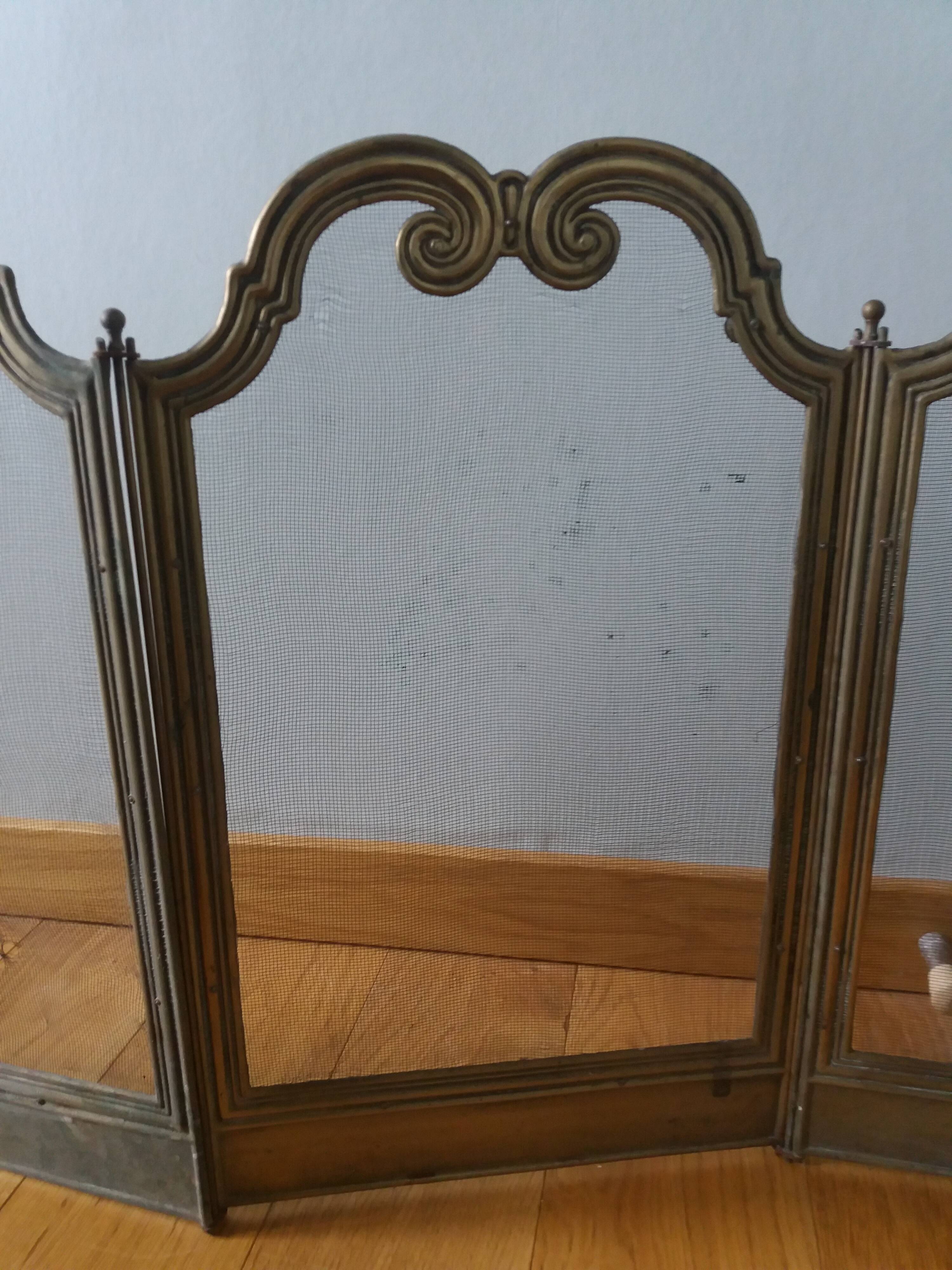 Fire screen fireplace screen 4 leaves