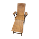 Wicker chaise longue