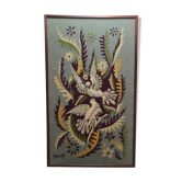 Tapisserie les 2 pigeons E. Grekoff
