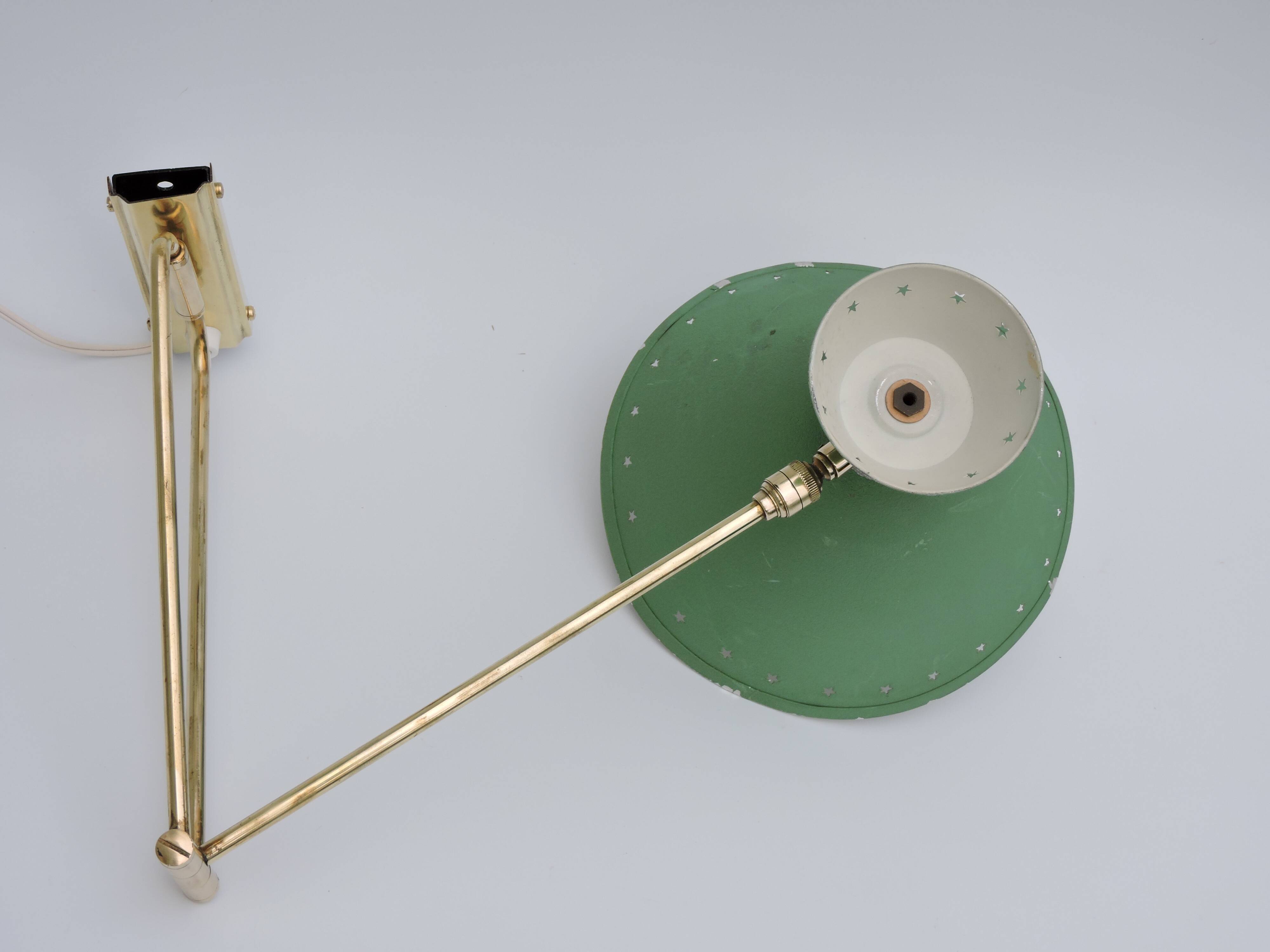 Diabolo wall lamp by René Mathieu, 1950