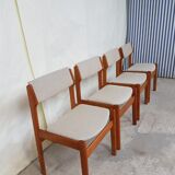 Set of 4 dining chairs made in Norway