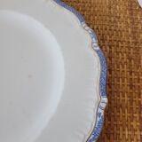 Large flat presentation plate Sarreguemines