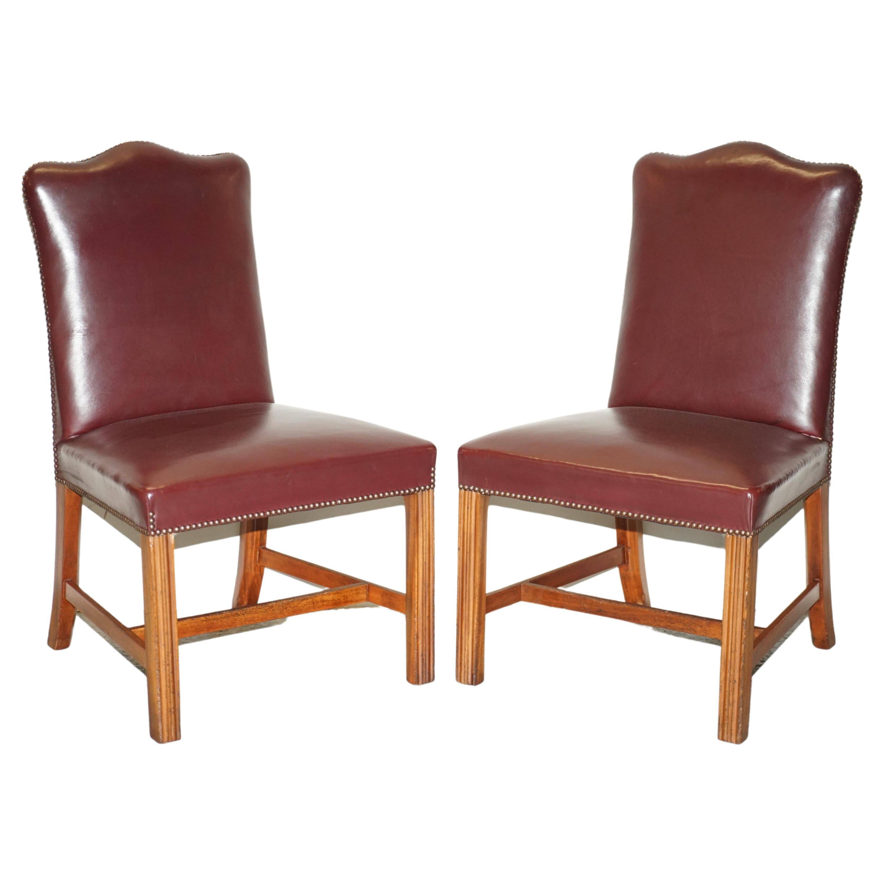 Pair of Spencer House leather office chairs