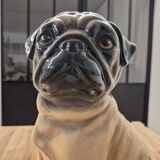 Chien Carlin en céramique