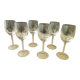 Set of 6 crystal digestive glasses from Arques model Epi