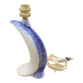 Wave or comma ceramic lamp from the 1950s/1960s