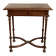 Small desk table in Louis XIII style, solid walnut.