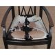 Bridge armchair in wood and leather, work from the early 20th century.