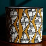 Oval lampshade vintage fabric Ikea 2006 design Linda Svensson