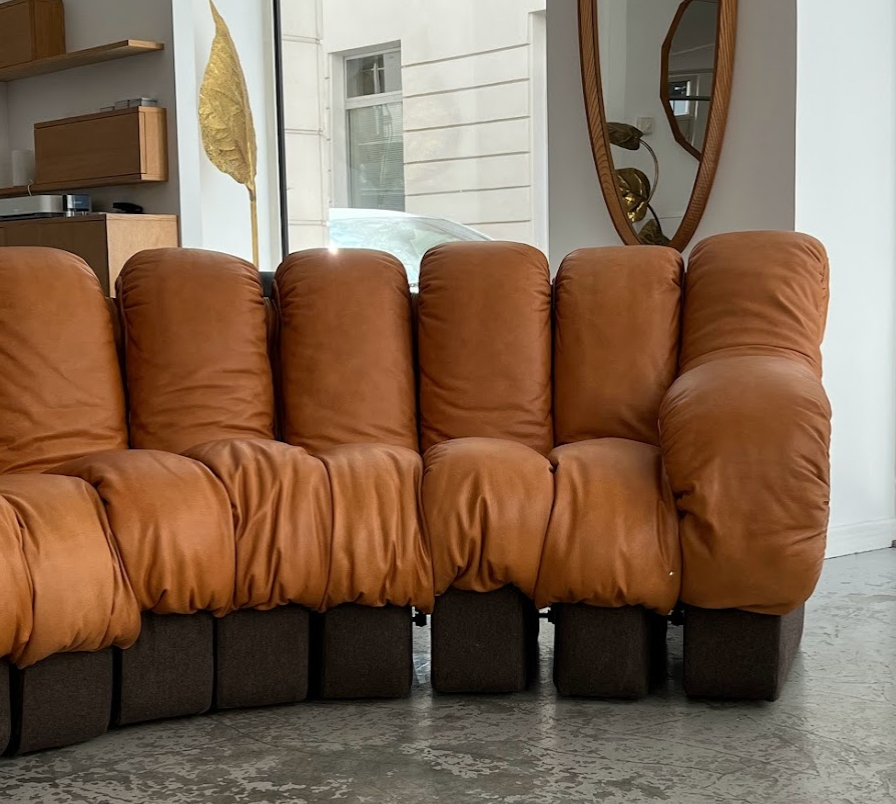 Sofa DS-600 de, Ueli Berger, Eleonore Peduzzi-Riva, Heinz Ulrich, Klaus Vogt for De Sede 1972