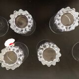 6 verres à eau en cristal ancien
