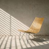 Pair of Scandinavian Scandia Easy Chairs by Hans Brattrud for Fjordfiesta