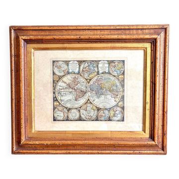 Carte, mappemonde, planisphère ancien