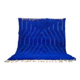 Azilal blue wool rug 250cm x 150cm