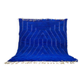 Azilal blue wool rug 250cm x 150cm