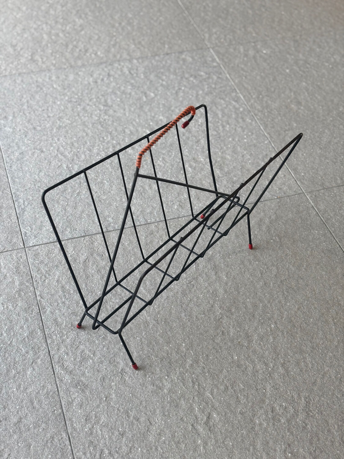 1960s metal magazine rack