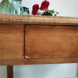 Old wooden farm table