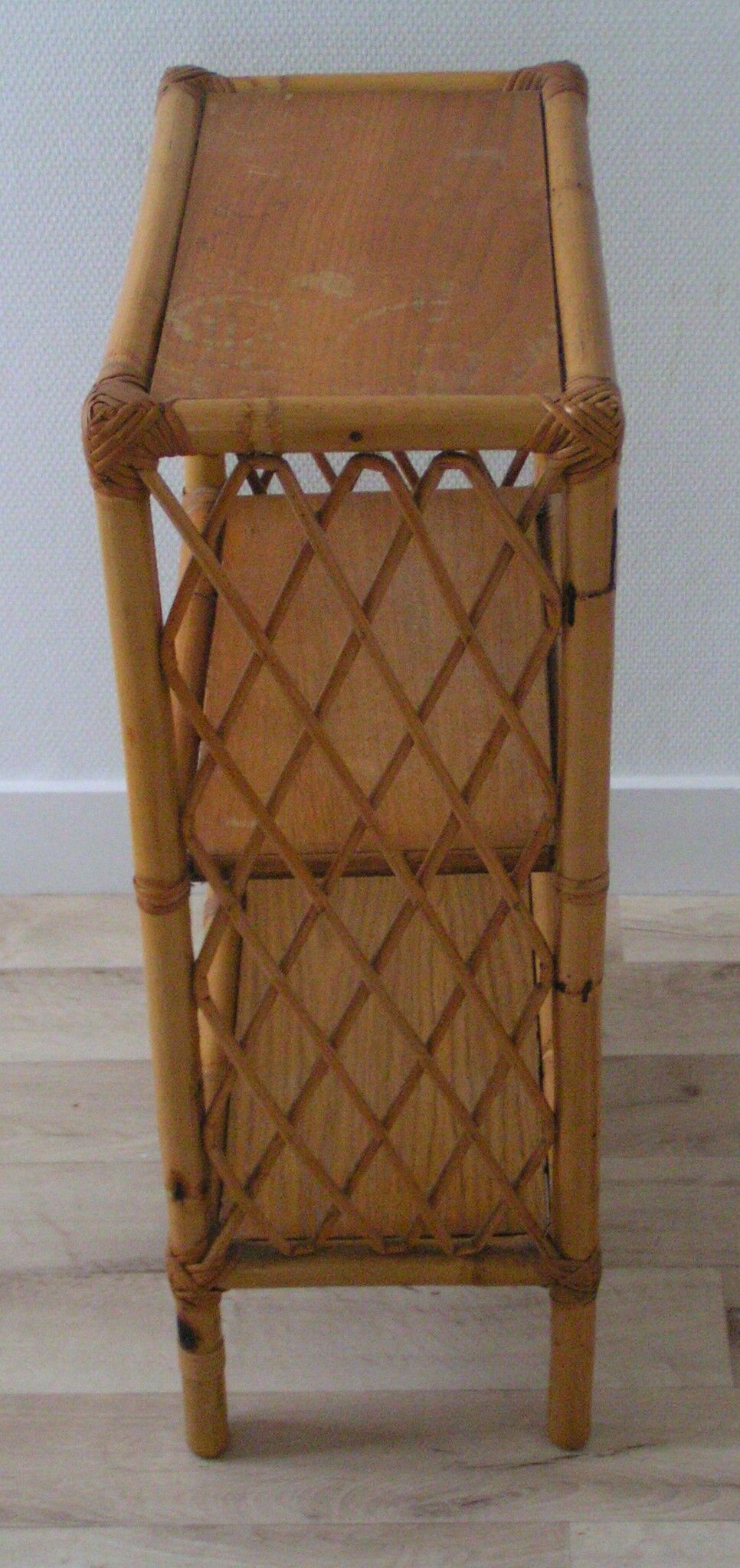 At ask sixties rattan shelf